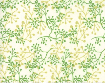 Painted Meadow Continuous 1/2 Yard Little Sprigs - Cream - Robin Pickens -  Moda - OOP - Cotton Quilting Fabric