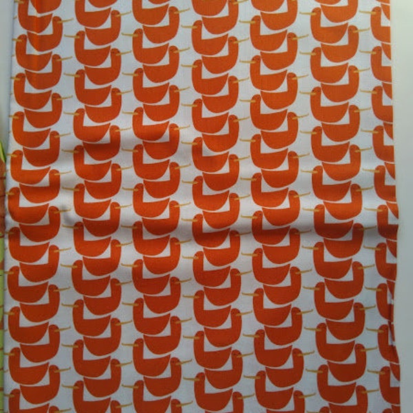 Red Letter Day 14x44" Orange Ducks on White 4117-L Lizzy House Andover Fabric RARE Out of Print Cotton Fabric