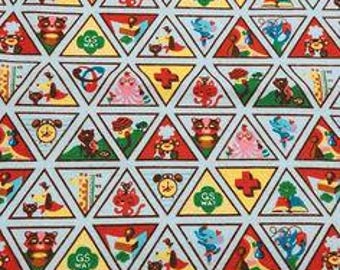 Tela de franela para insignias de Girl Scouts, 0,5 yardas. Material con licencia de 2017. Agotado.