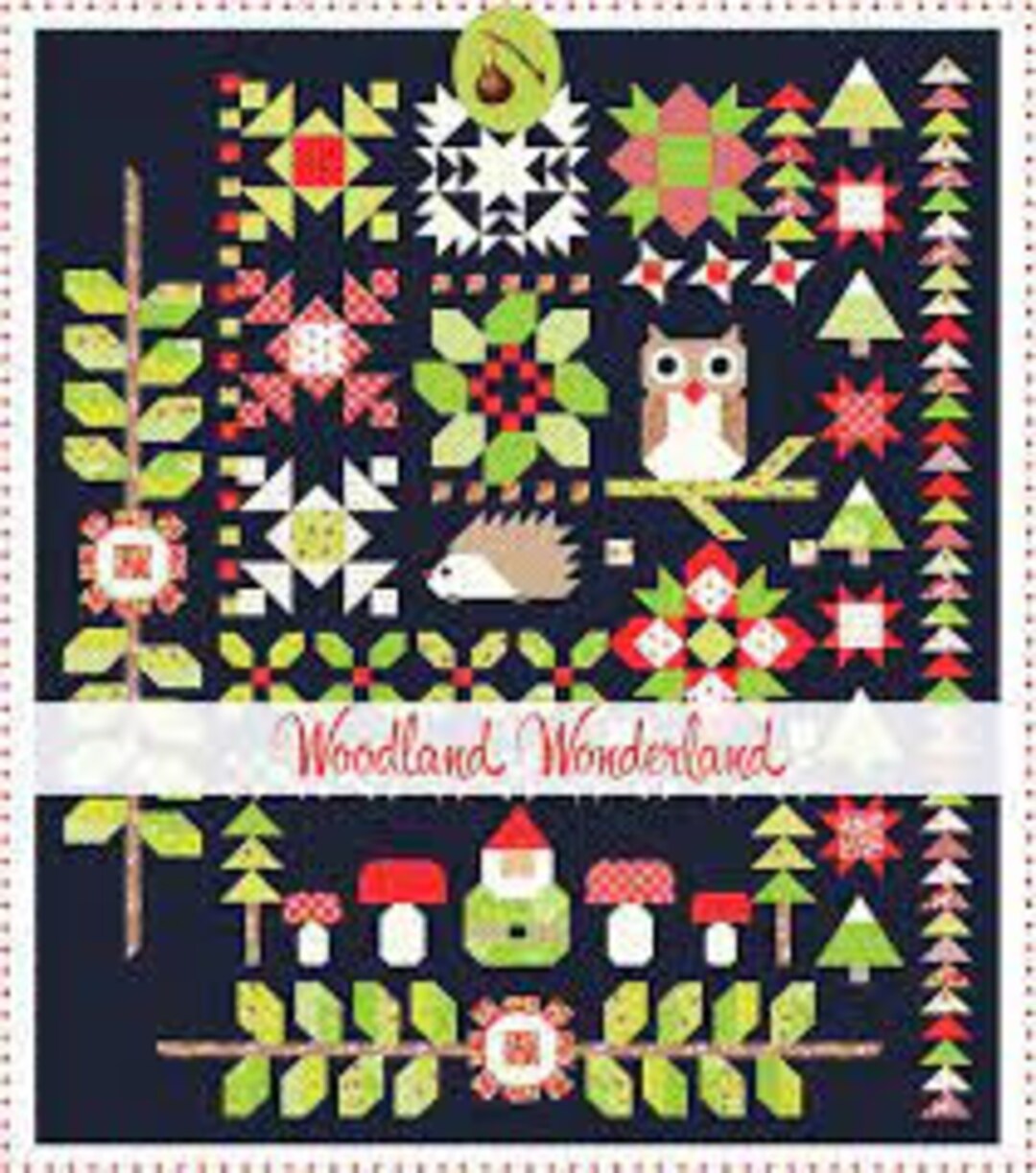 Fig Tree Woodland Wonderland Quilt Kit 52x60" Moda Christmas Figs II ...