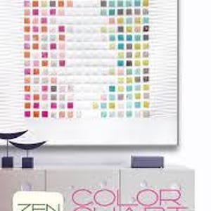 Farbkarte Quilt Anleitung von Zen Chic Brigitte Heitland Charm Pack Freundlich