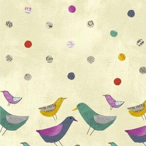 Colagem 1/2 jarda Carrie Bloomston Windham Fabrics Fora de Impressão