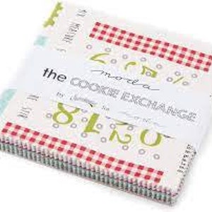 The Cookie Exchange - Charm Pack - Sweetwater - WYPRZEDANE - Moda - Tkanina świąteczna do pikowania w gotowych kawałkach