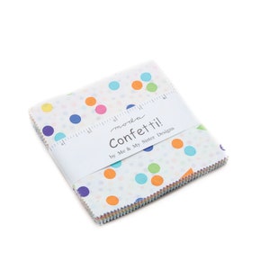 Confetti Charm Pack Me and My Sister Design - Moda - 100% Cotton Fabric - Precut - OUT OF PRINT