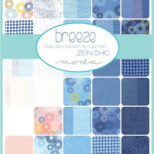 Breeze Jelly Roll Zen Chic Moda OUT OF PRINT voorgesneden katoenen quiltstof