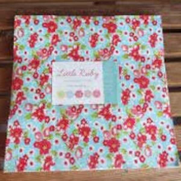 Little Ruby Layer Cake Bonnie and Camille  Moda 42 ten inch squares - Precut Cotton Fabric - Out of Print