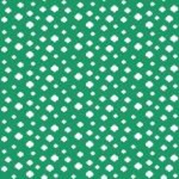 Camp Life Continuous 1/2 Yard Trefoils Dark Green Riley Blake Out of Print Girl Scouts Licensed