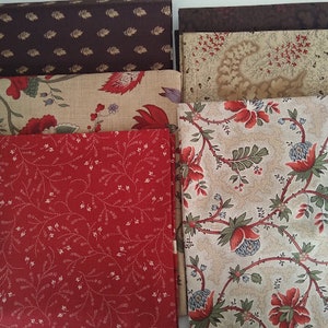Lot Maison de Garance French General Moda Paris à l'automne kit de finition de nomenclature tissu en coton vintage