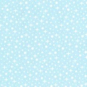 Arctic FLANNEL 1/2 yard Stars in Powder Elizabeth Hartman - Robert Kaufman - Out of Print