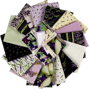 Sweet Lavender Fat Quarter Bundle, 15pc  by Sue Zipkin for Clothworks OOP