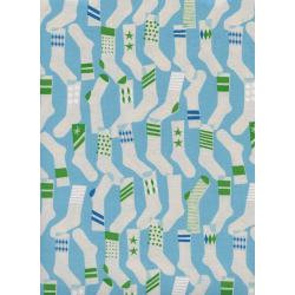 Kicks Continuous HALF YARD Melody Miller - Cotton + Steel - 30052-01 - RJR - Out Of Print - 100% Cotton Socks retro Fabric