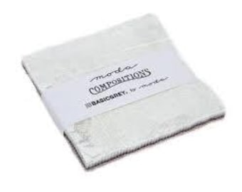 Compositions 5” Charm Pack Basic Grey - Moda Out of Print