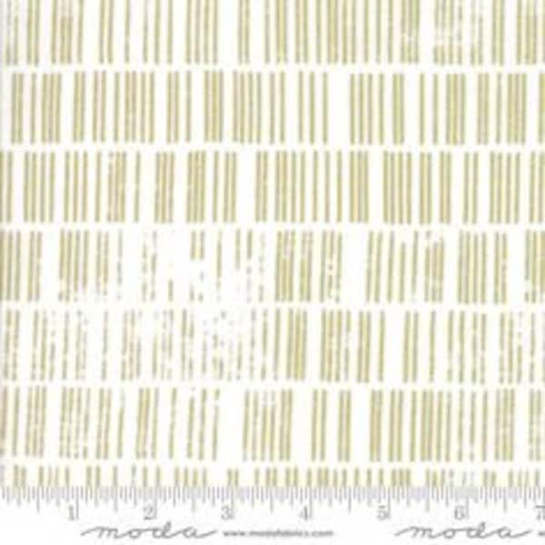 Modern Background Continuous 1/2 Yard Luster Scales White 1613 11M Brigitte Heitland - Zen Chic - Moda - Cotton Fabric