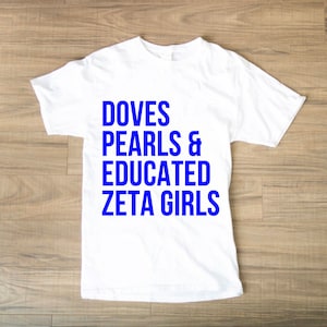 Pombas Pérolas e Educadas Zeta Girls Dia dos Fundadores Zeta Phi Beta SVG PNG Mockup incluído