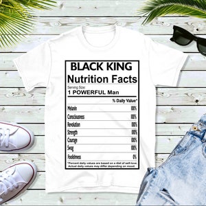 Black King Nutrition Facts SVG