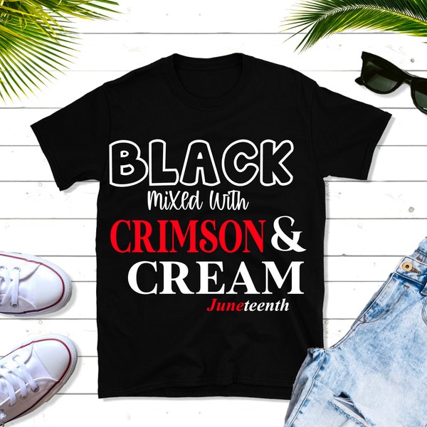 Black mixed with Crimson Cream Juneteenth svg png mockup included DST Delta Sigma Theta 1913