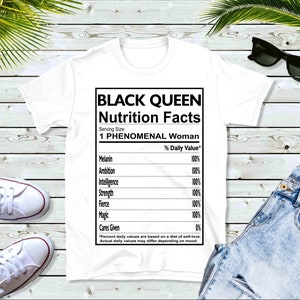 Black Queen Nutrition Facts SVG