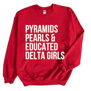 Pyramids Pearls Educated Delta Girls J13 Delta Sigma Theta Founders Day SVG PNG Mockup inbegrepen