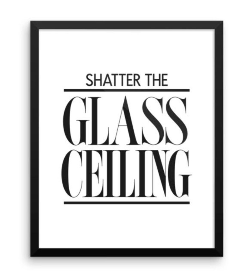Empowering Sorority Women who are Leaders and Champions of Change Shattered Glass Ceiling Necklace