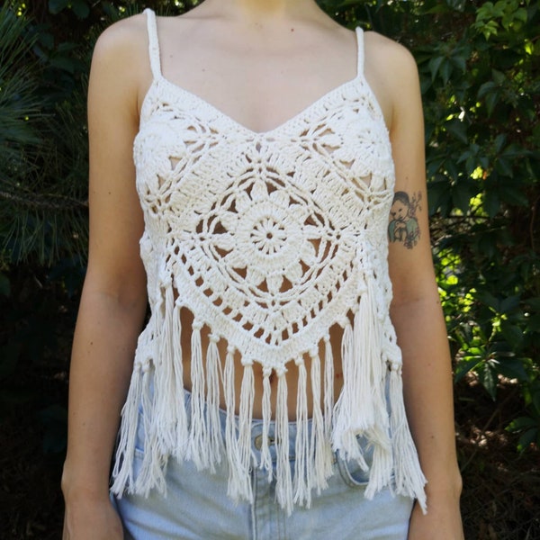 Boho Crochet Top - Etsy