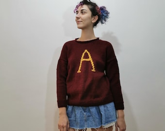 Customized Monogram Weasley Sweater | Christmas Wizarding Sweatshirt | Personalized Christmas Gift