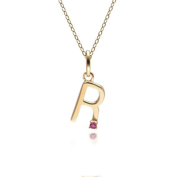 Initial R Diamond Necklace - Richards Gems and Jewelry