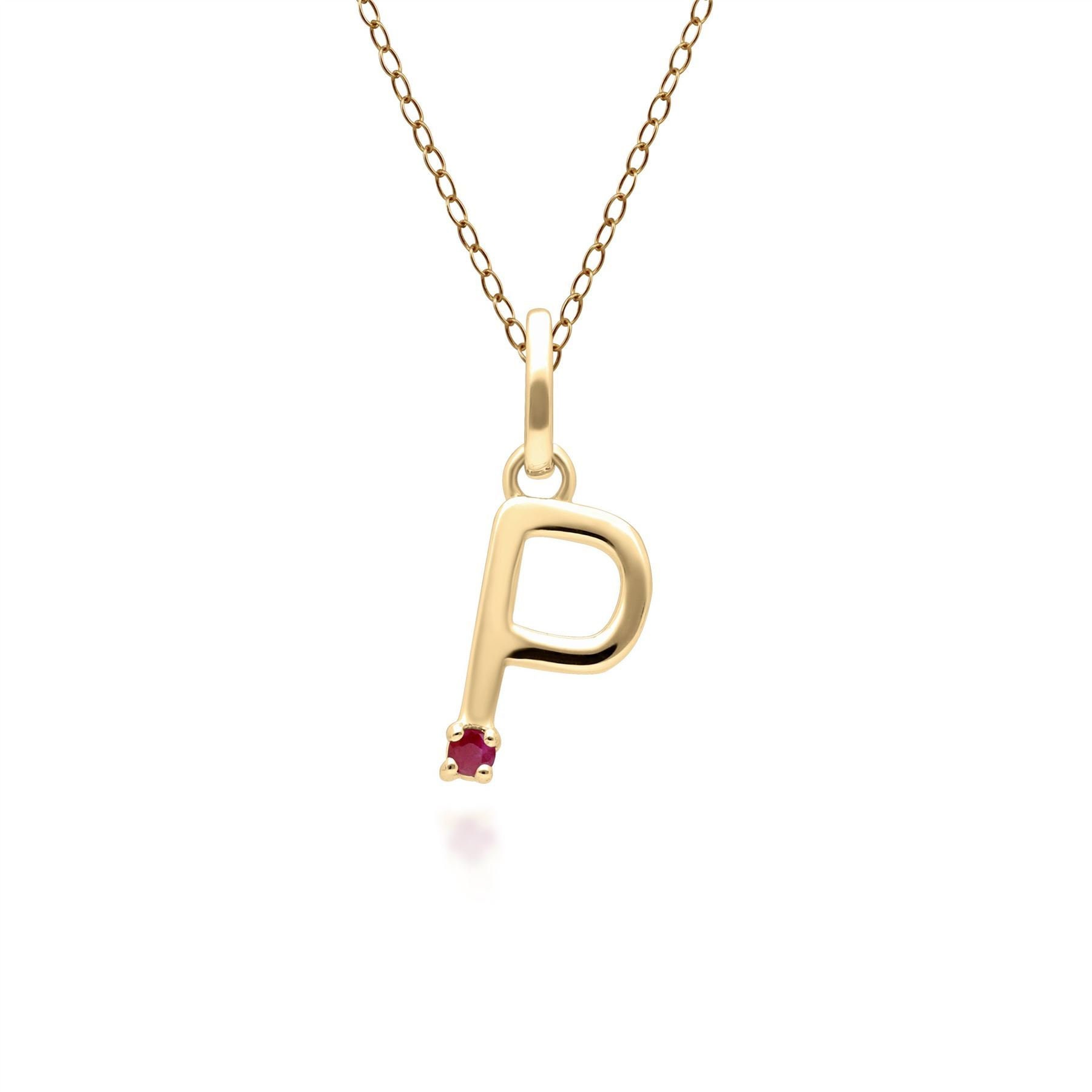 Letter p 2024 necklace gold