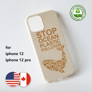 Whale iPhone 12/12 Pro Case: Biodegradable Eco-Friendly Phone Cover