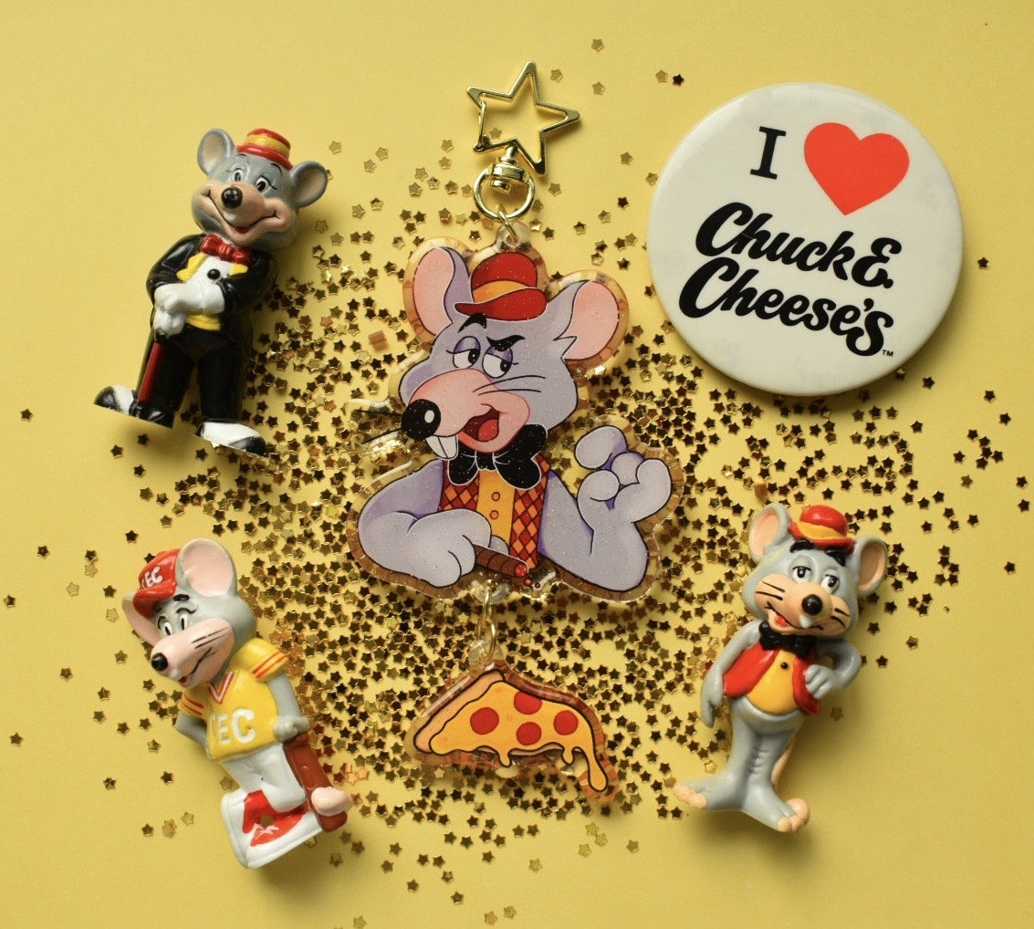 Chuck E Cheese Keychain - Etsy