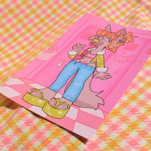 I DONT CARE - Furry Art Print by PrizePuppy