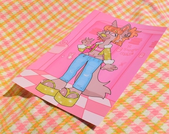 I DONT CARE - Furry Art Print by PrizePuppy