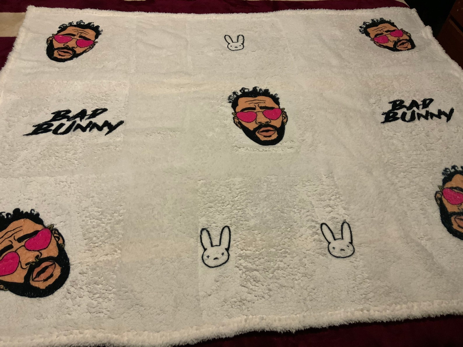 Bad Bunny Super Soft Blanket Etsy
