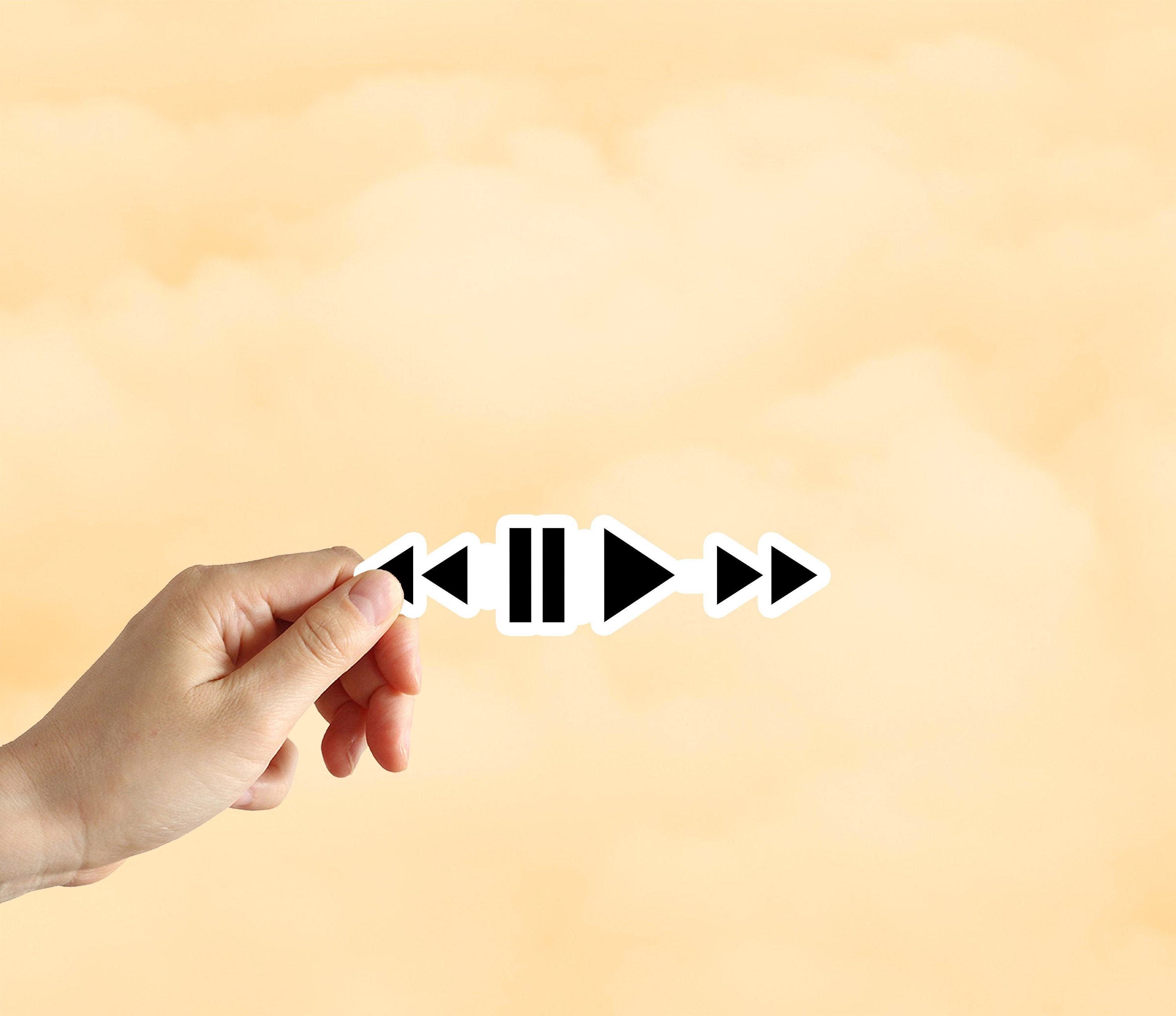 Tattoo Play Pause Icons