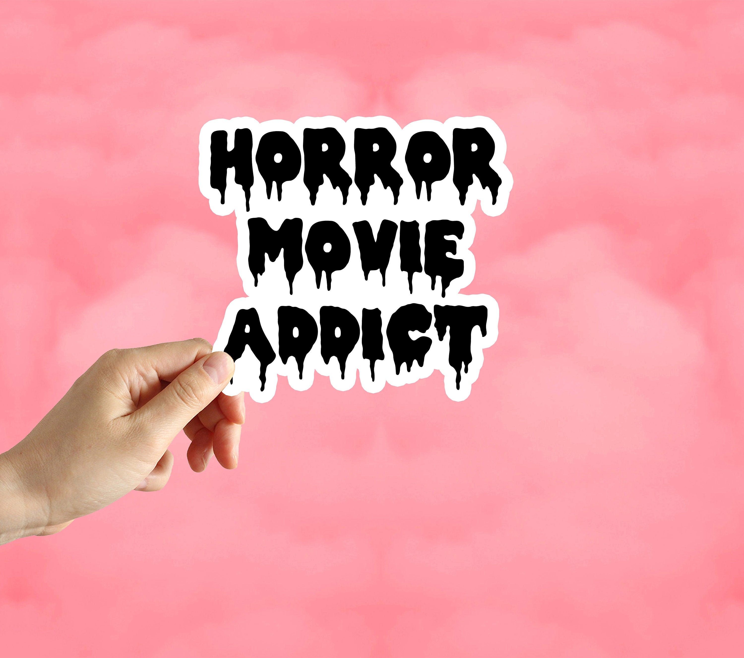 Discover Horror Movie Addict Sticker, Love Scary Movies Sticker