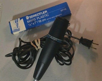 Vtg Pickett Electric Mototized Rotary Eraser Drafting Tool Multipraph W/Erasers