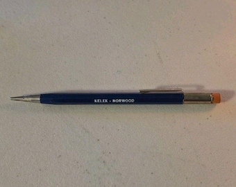 Vtg Autopoint US 1940s-60s Advertising Mechanical Pencil Blue, Kelek - Norwood