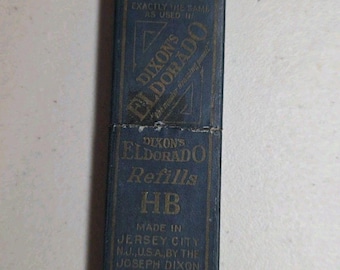 Vintage Box of Dixon's Eldorado HB Refill Leads - 5 Unused - Box Nice Condition