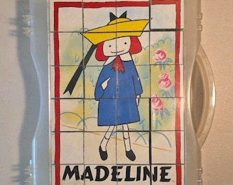 Vintage Madeline Block Puzzle In Plastic Case - 4 Different Scenes