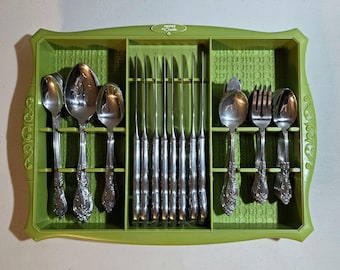 Juego de cubiertos ONEIDA Galveston Profile de acero inoxidable de 64 piezas (8 unidades) + soporte