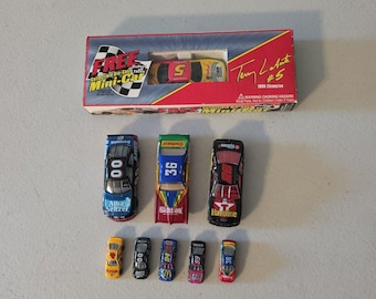 1990s Racing Collectables (9) Die-Cast Car Lot, Mini Car 3" 1:64, Micro Scale