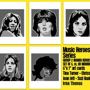 Music Heroes Series Grupa 2 Kobiety Bohaterki - Tina Turner, Chrissie Hynde, Joan Jett, Suzi Quatro, Irma Thomas