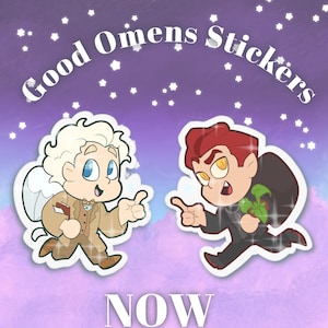 Good Omens Season 2 Vinyl Stickers!