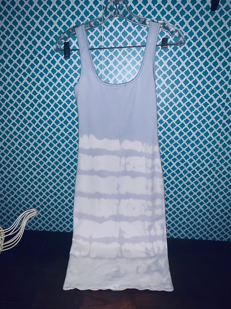 Blue tank dress fitted