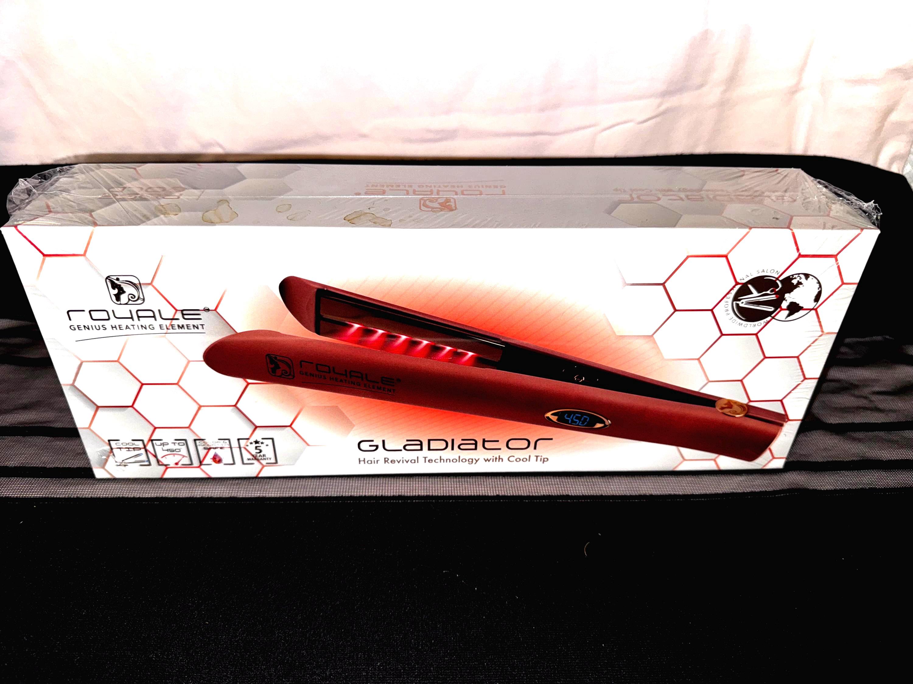 Gladiator Hair Straightener with Cool Tip ROYALE GLADIATOR GENIUS HEATING ELEMENT HAIR REVIVAL  main image 2