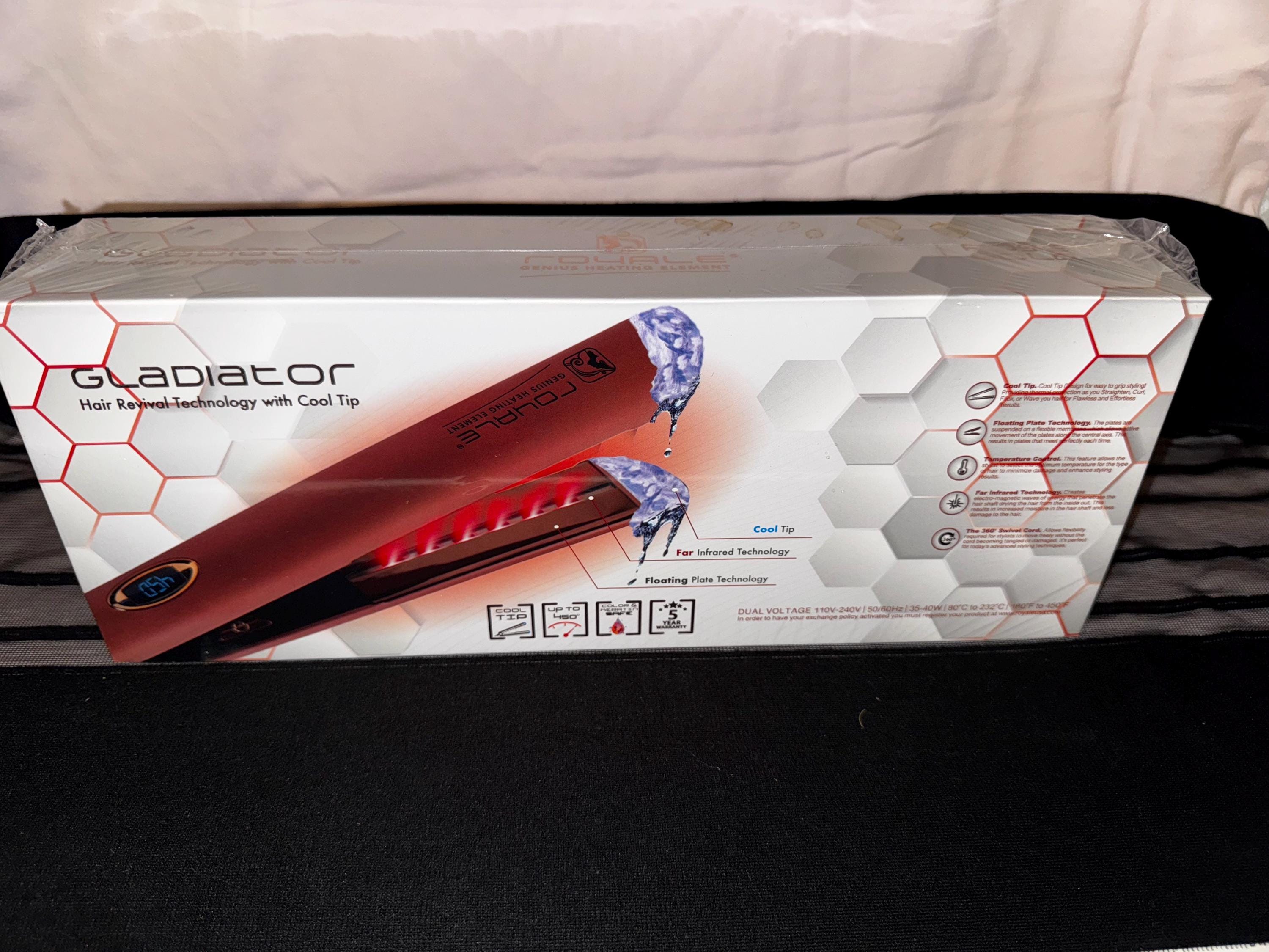 Gladiator Hair Straightener with Cool Tip ROYALE GLADIATOR GENIUS HEATING ELEMENT HAIR REVIVAL  main image 4