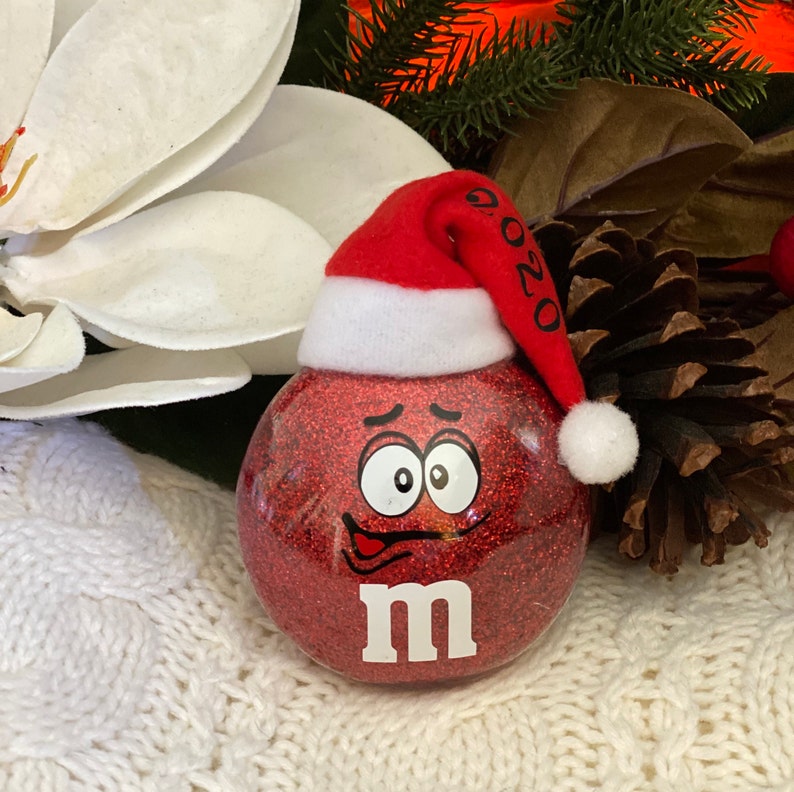 M&M personalized Ornaments Hand made inspired M and M Etsy
