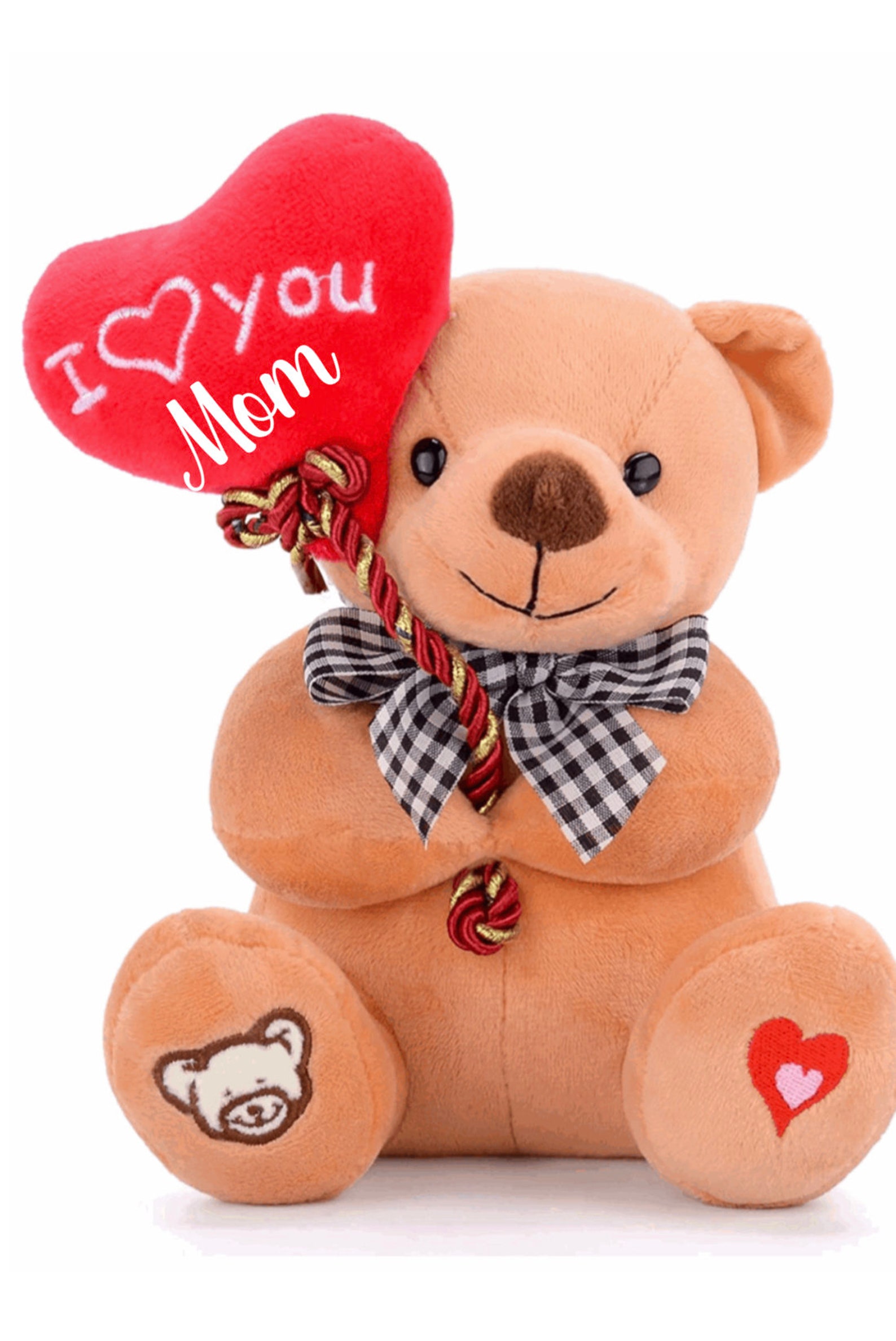 Custom Bear With Heart I Love You Teddy Bear Personalized Etsy