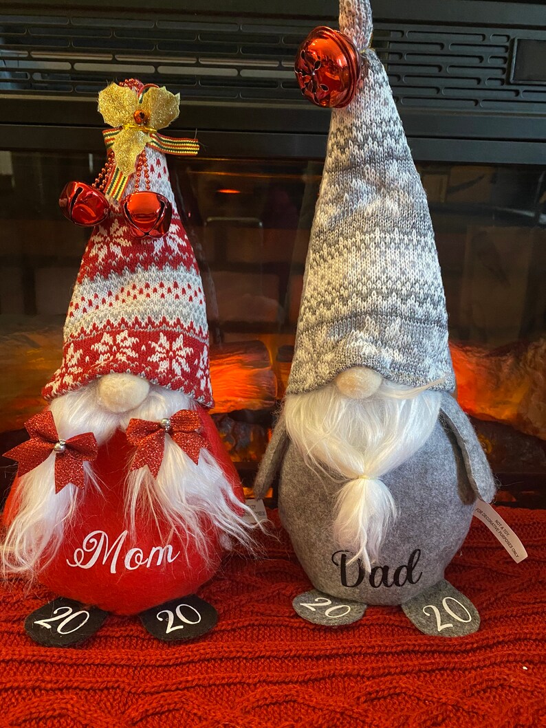 Personalized Gnome family gnome Christmas decorations Etsy