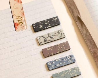 Personalized Magnetic Bookmarks for Women | Floral Page Markers | Custom Name Book Magnet | Book Lover Gift | Stocking Stuffer Christmas