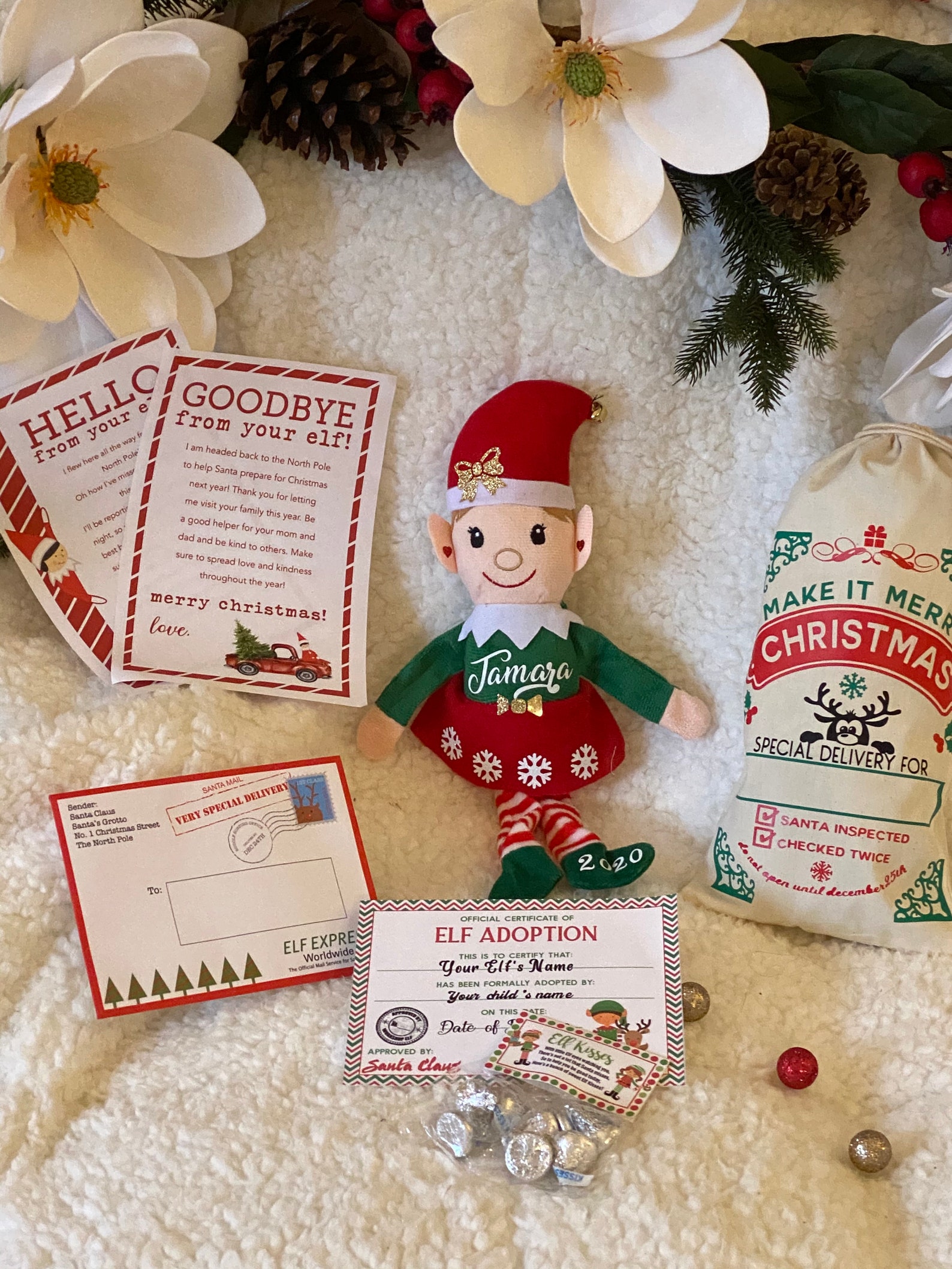 Personalize Elf custom Elf on the shelf Christmas Gift go Etsy